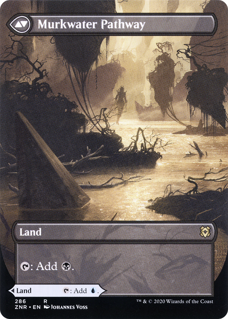 Clearwater Pathway (Borderless) (ZNR-286) - Zendikar Rising: (Showcase) Foil