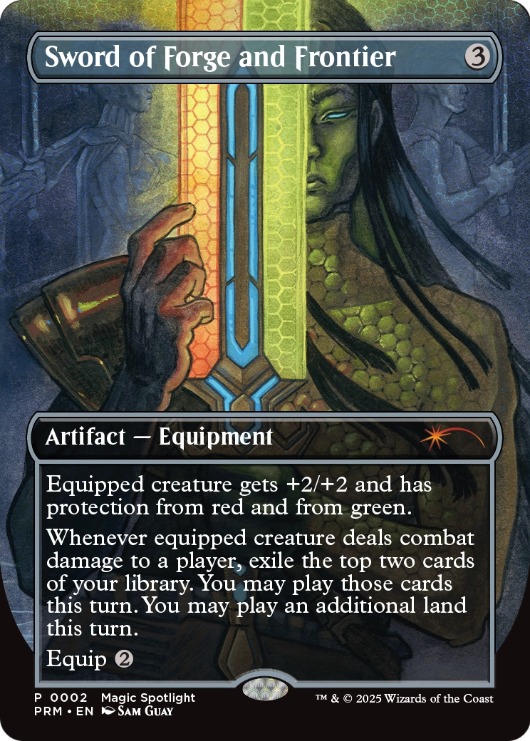 Sword of Forge and Frontier (Borderless) (UMP-002) - Unique and Miscellaneous Promos