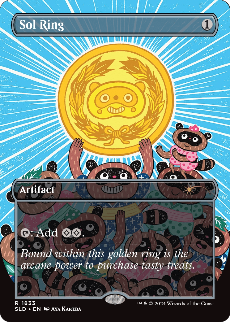 Sol Ring (1833) (Rainbow Foil) (SLD-1833) - Secret Lair Drop (Borderless) Foil