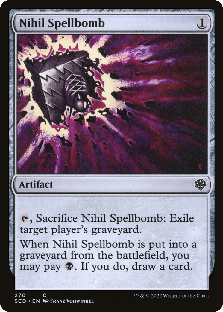 Nihil Spellbomb (SCD-270) - Starter Commander Decks