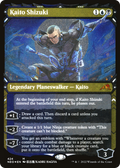 Kaito Shizuki (Showcase) (Foil Etched) (NEO-424) - Kamigawa: Neon Dynasty: (Showcase) Foil