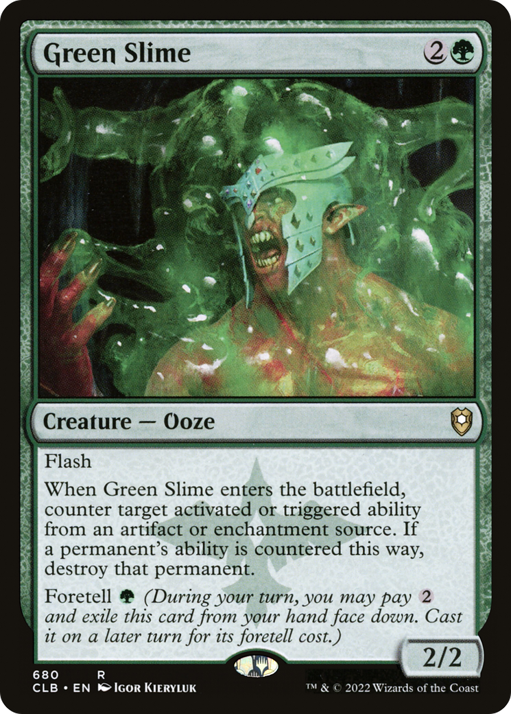 Green Slime (CLB-680) - Commander Legends: Battle for Baldur's Gate