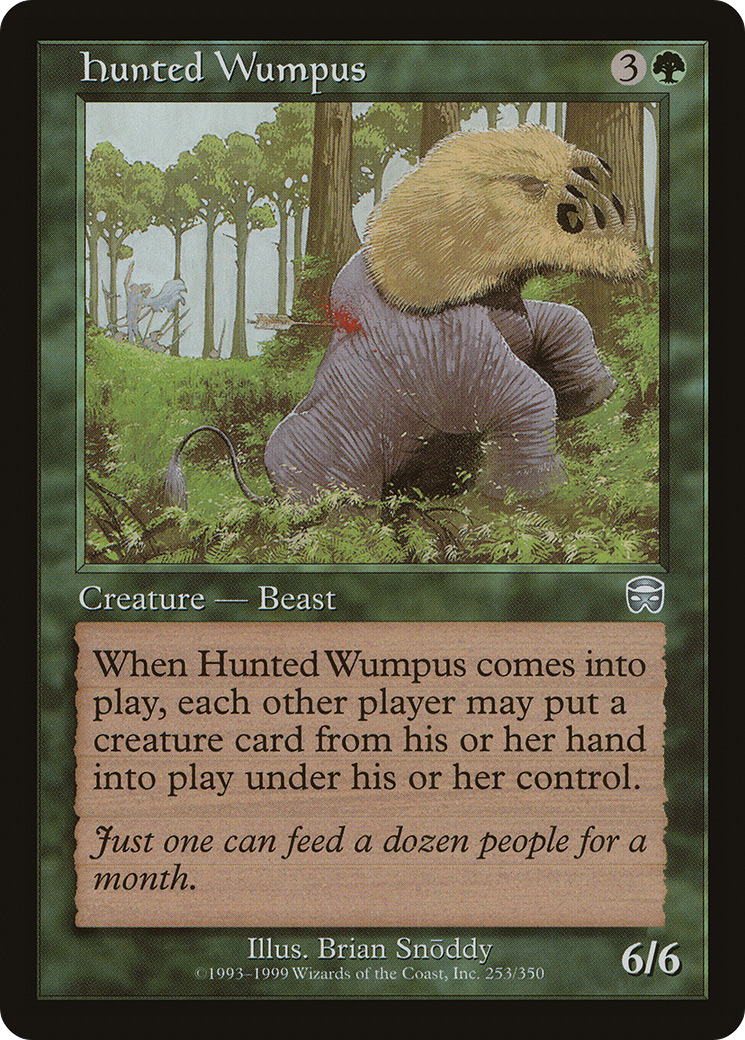 Hunted Wumpus (MMQ-253) - Mercadian Masques Foil