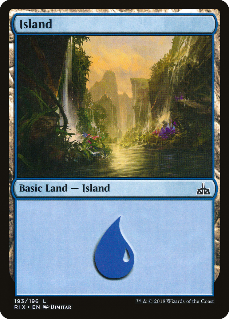Island (RIX-193) - Rivals of Ixalan Foil
