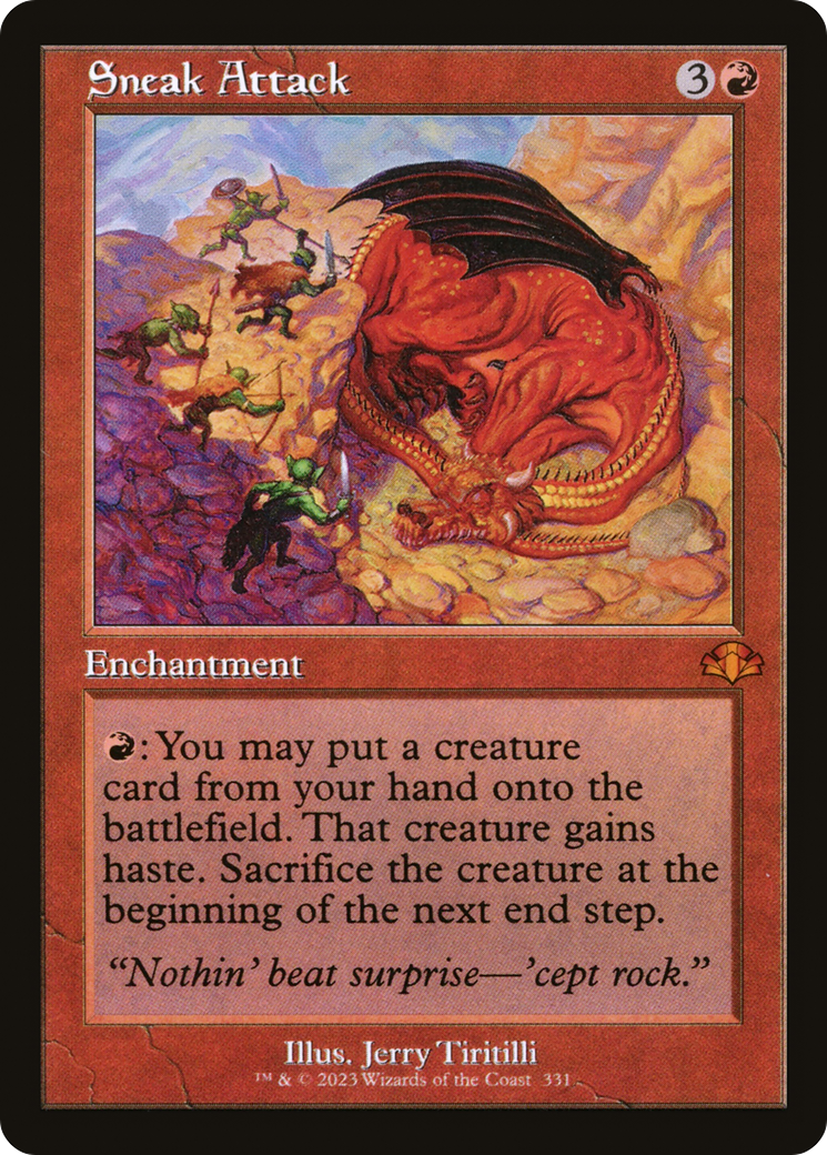 Sneak Attack (Retro Frame) (DMR-331) - Dominaria Remastered