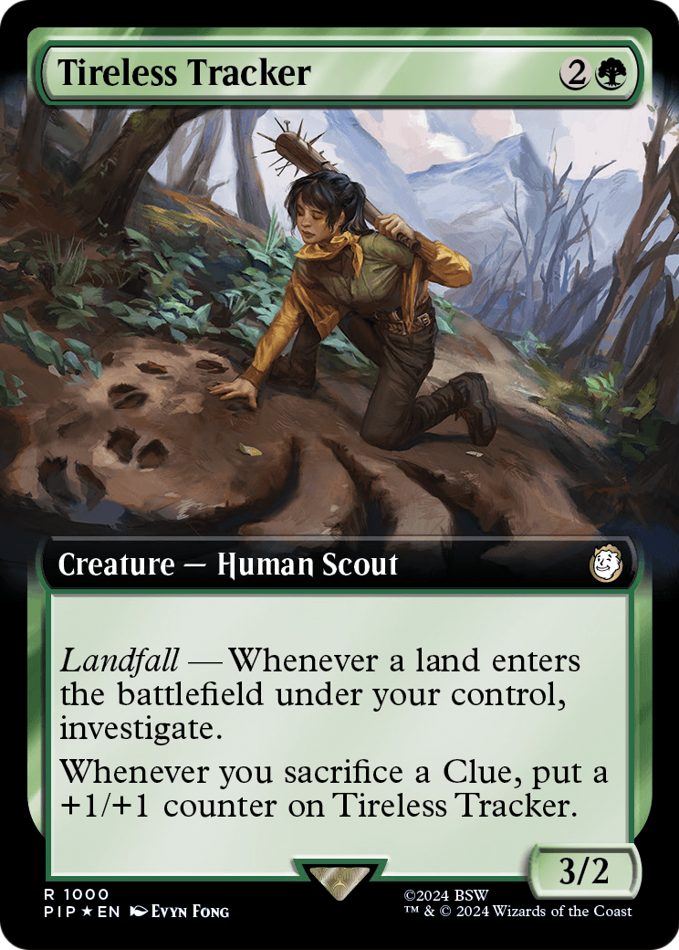 Tireless Tracker (Extended Art) (Surge Foil) (PIP-1000) - Fallout: (Extended Art) Foil