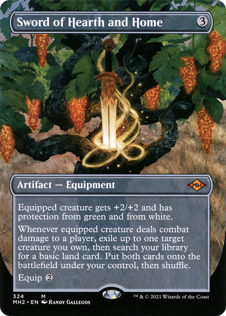 Sword of Hearth and Home (Borderless) (MH2-324) - Modern Horizons 2 (Borderless) Foil