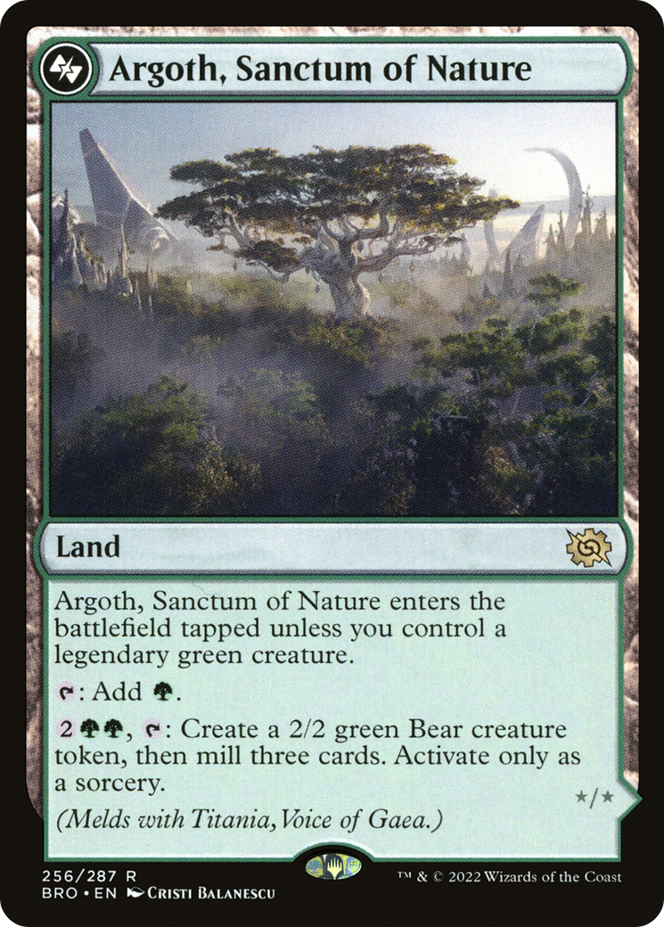 Argoth, Sanctum of Nature (BRO-256) - The Brothers' War Foil