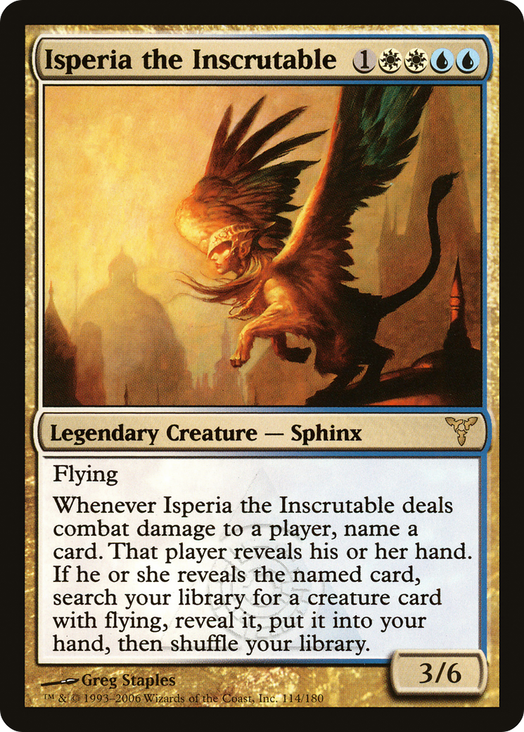 Isperia the Inscrutable (DIS-114) - Dissension