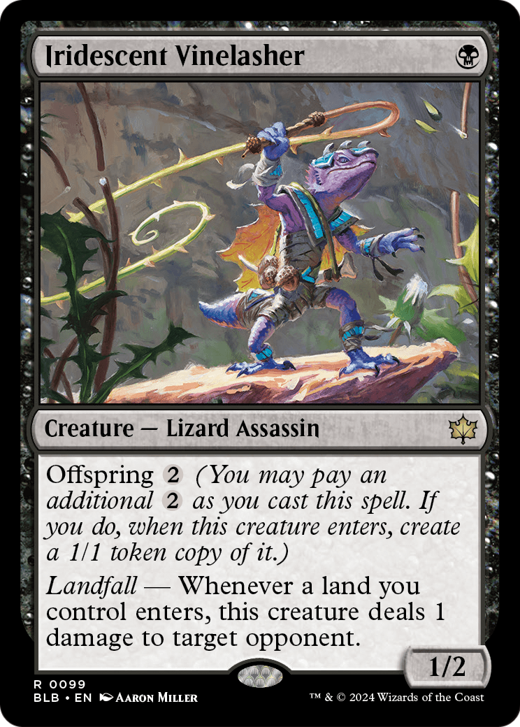 Iridescent Vinelasher (BLB-099) - Bloomburrow
