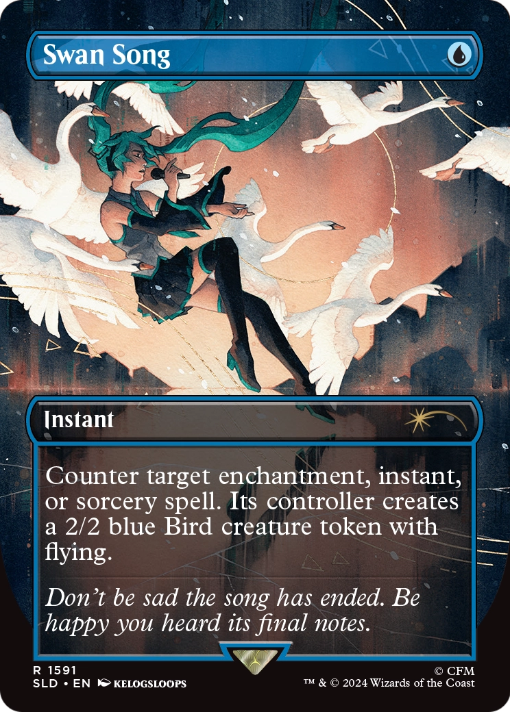 Swan Song (1591) (SLD-1591) - Secret Lair Drop (Borderless)