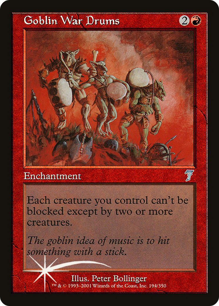 Goblin War Drums (7ED-194★) - 7th Edition Foil