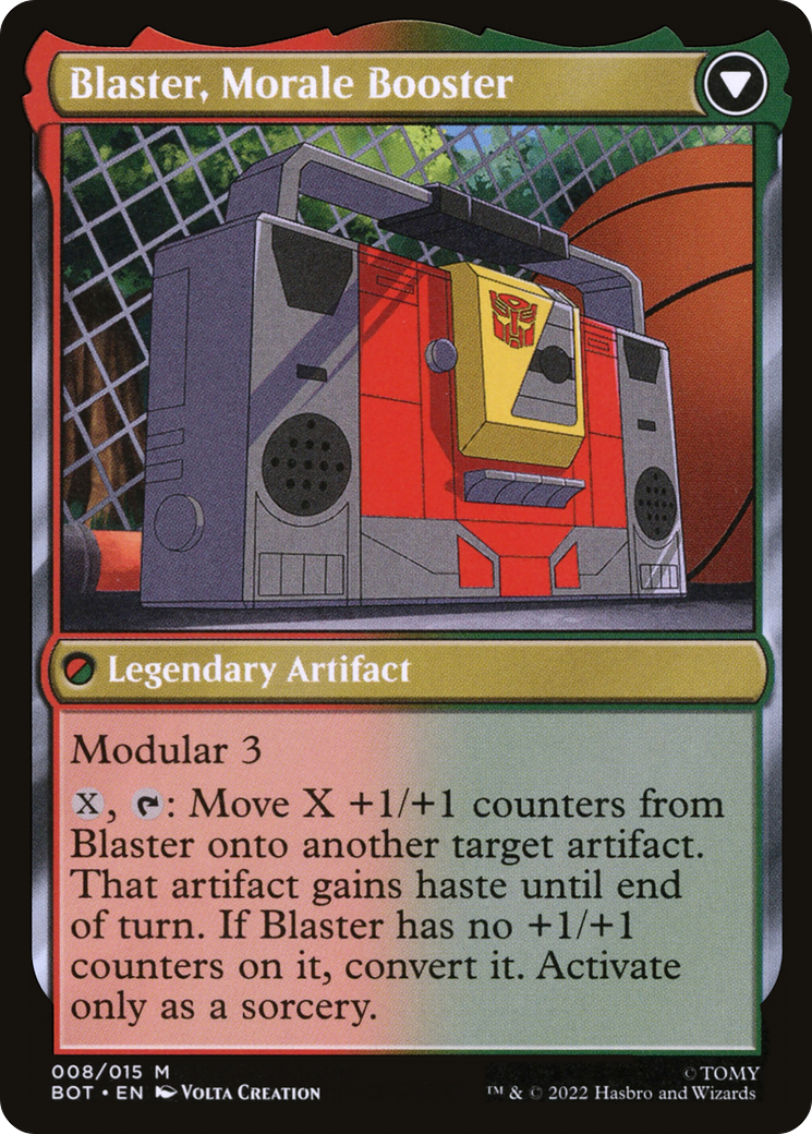 Blaster, Combat DJ (BOT-008) - Transformers: (convertdfc) Foil