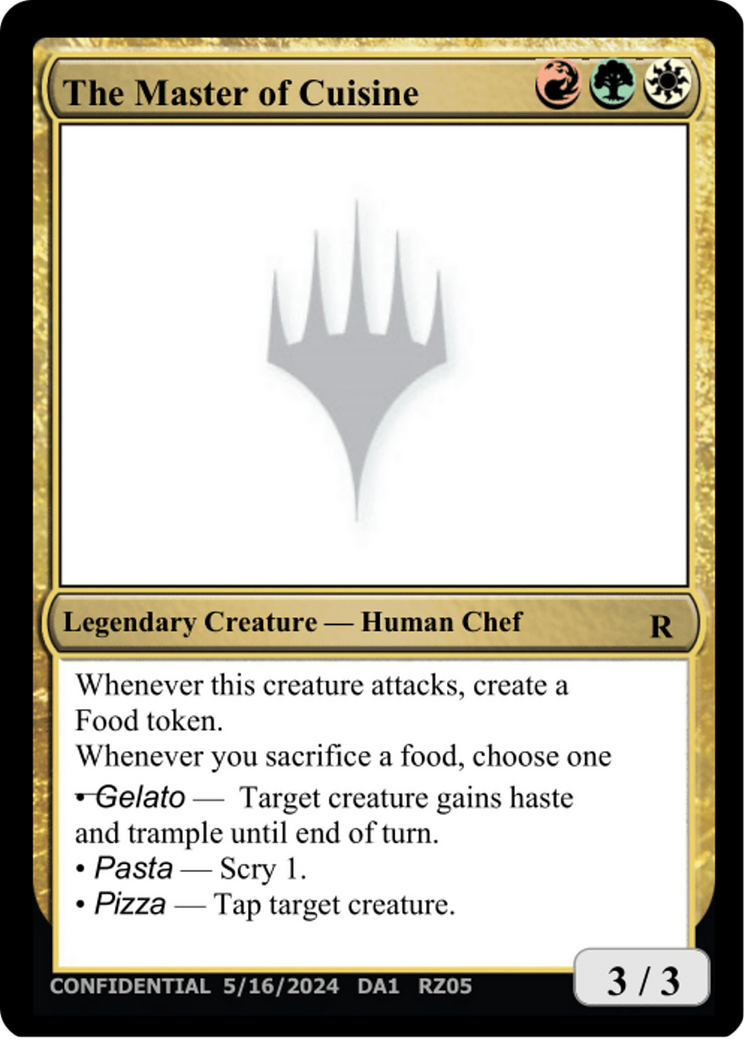 The Master of Cuisine (UNK-RZ05E) - Unknown Event