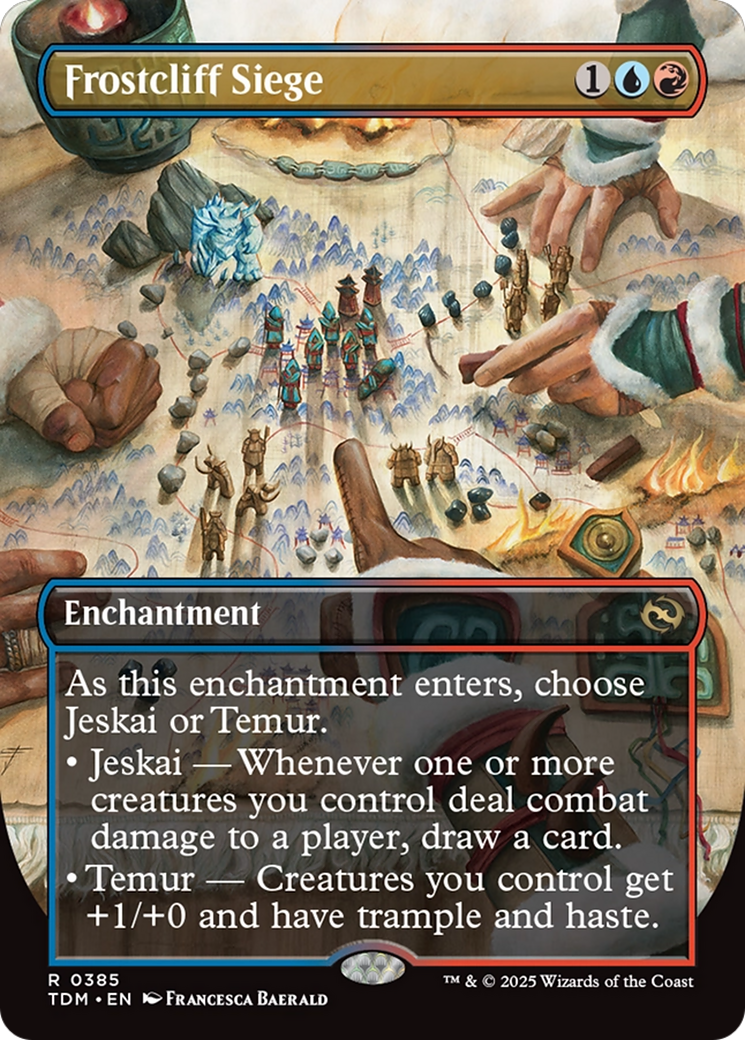 Frostcliff Siege (Borderless) (TDM-385) - Tarkir: Dragonstorm: (enchantment) Foil