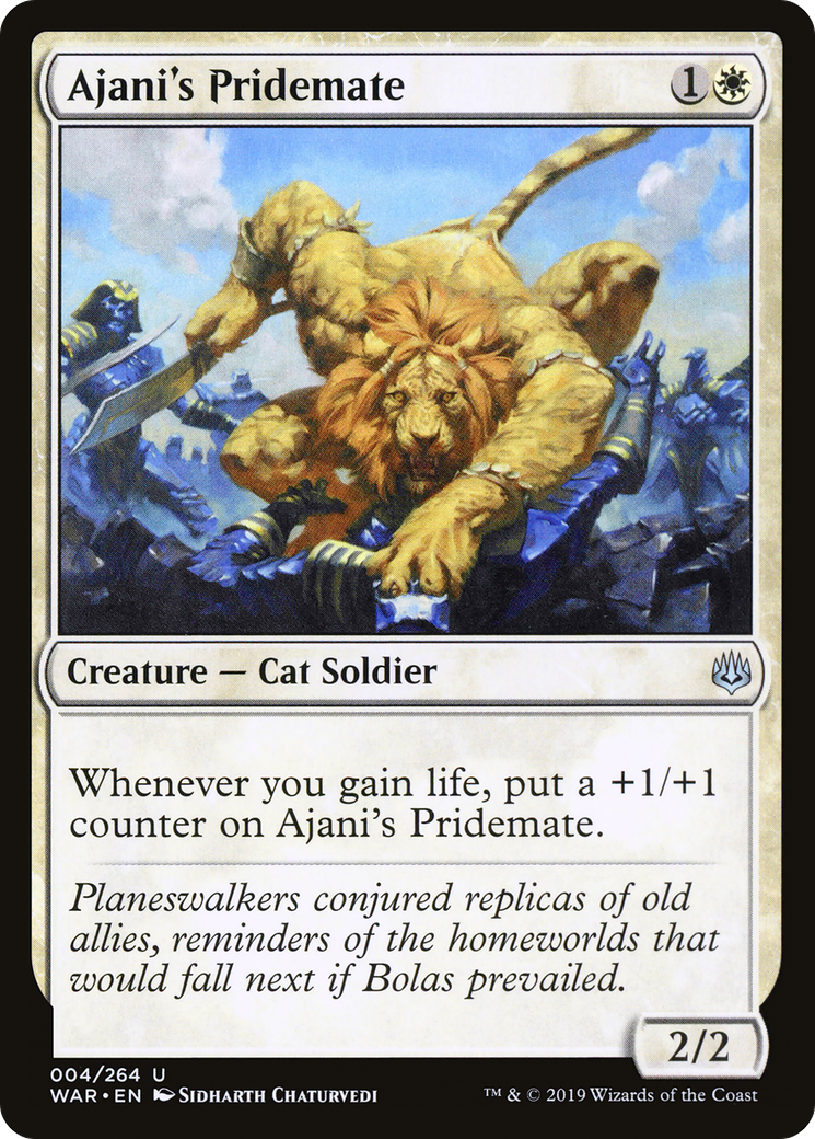 Ajani's Pridemate (WAR-004) - War of the Spark