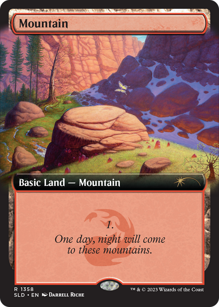 Mountain (1358) (SLD-1358) - Secret Lair Drop: (Extended Art)