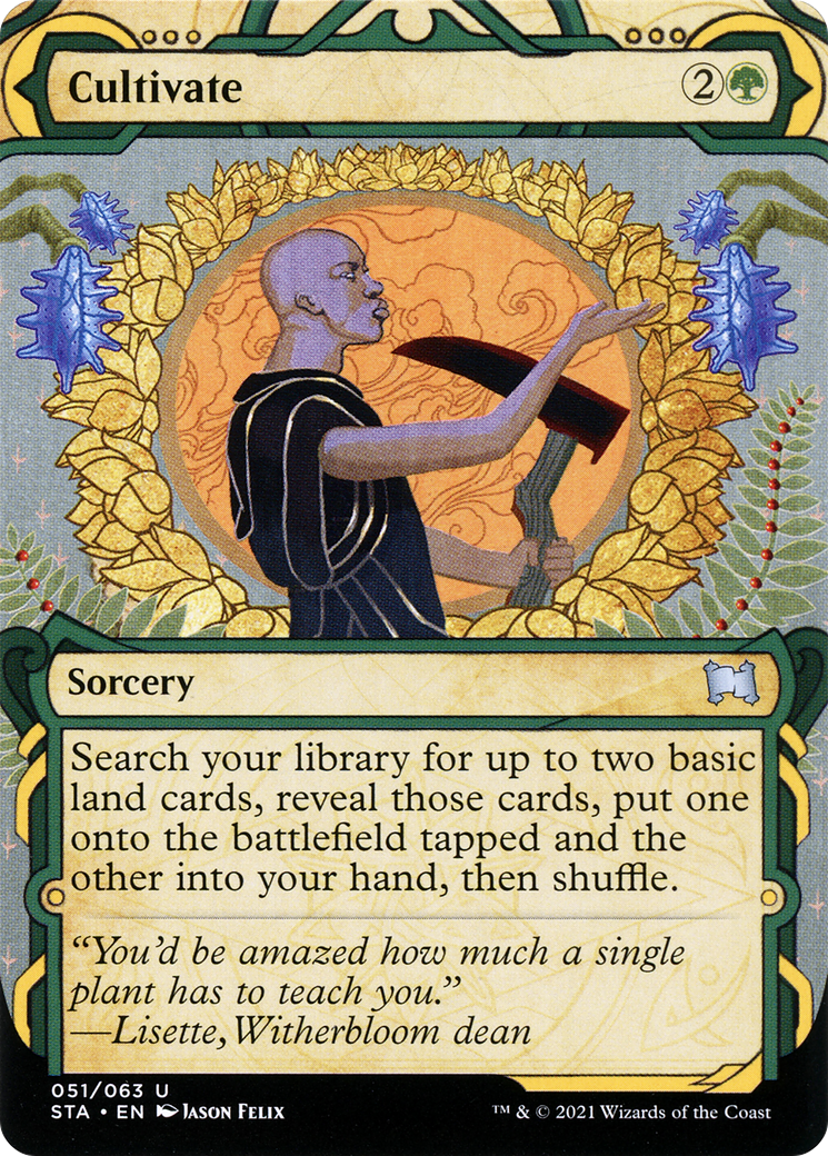 Cultivate (STA-051) - Strixhaven Mystical Archive: (Showcase) (Borderless) Foil