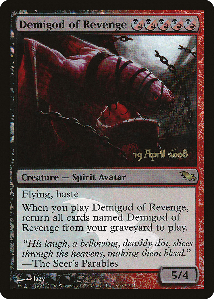 Demigod of Revenge (PRE-183★) - Shadowmoor Promos Foil