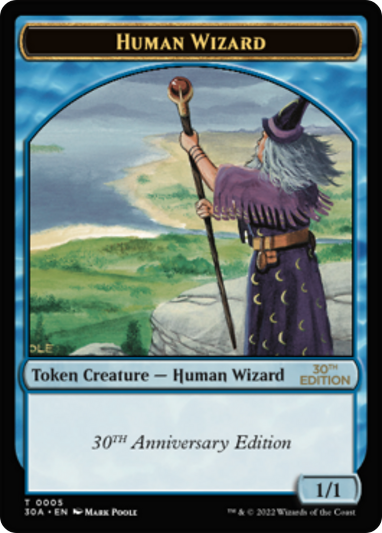 Human Wizard Token (30A-005) - 30th Anniversary Tokens