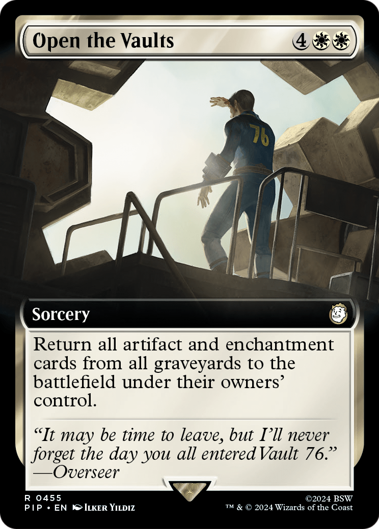 Open the Vaults (Extended Art) (PIP-455) - Fallout: (Extended Art) Foil