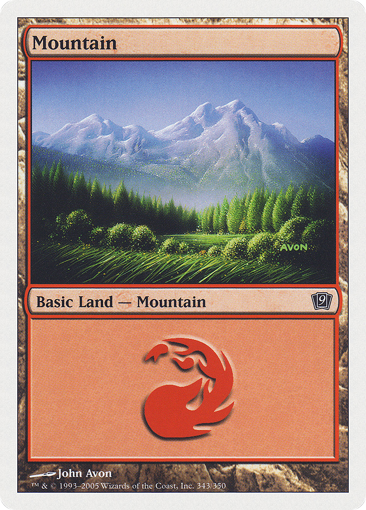 Mountain (343) (9ED-343) - 9th Edition
