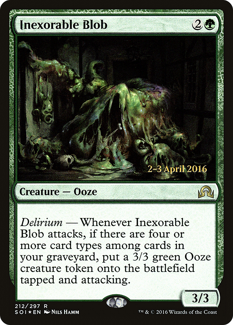 Inexorable Blob (PRE-212S) - Shadows over Innistrad Promos Foil