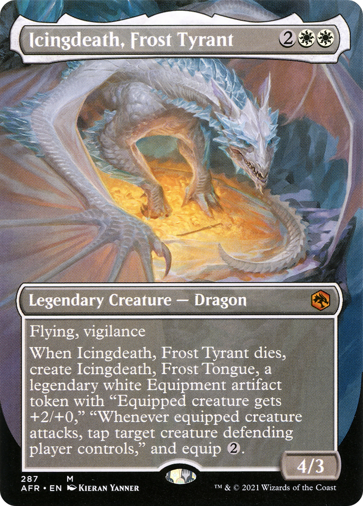Icingdeath, Frost Tyrant (Borderless) (AFR-287) - Adventures in the Forgotten Realms