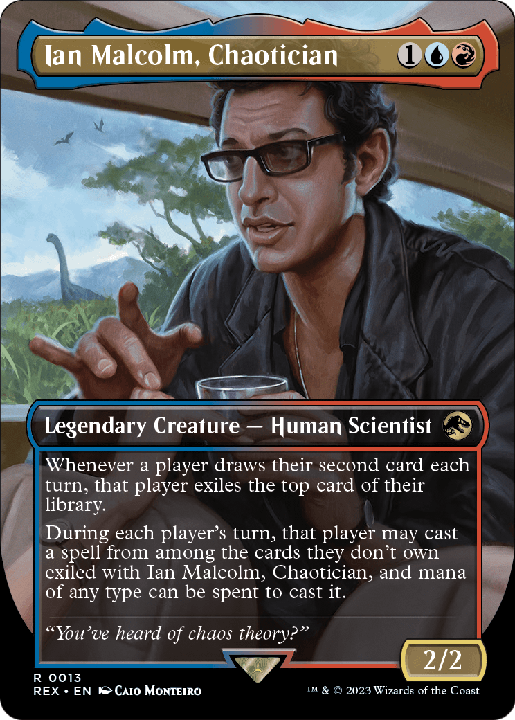 Ian Malcolm, Chaotician (Borderless) (REX-013) - Jurassic World Collection