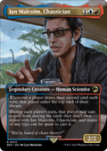 Ian Malcolm, Chaotician (Borderless) (REX-013) - Jurassic World Collection Foil