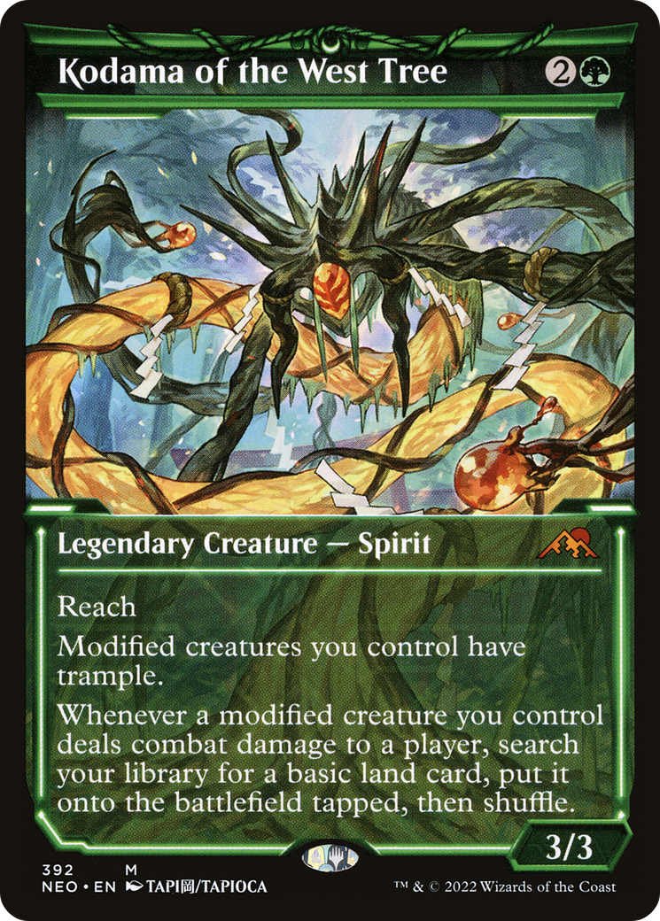 Kodama of the West Tree (Showcase) (NEO-392) - Kamigawa: Neon Dynasty: (Showcase) Foil
