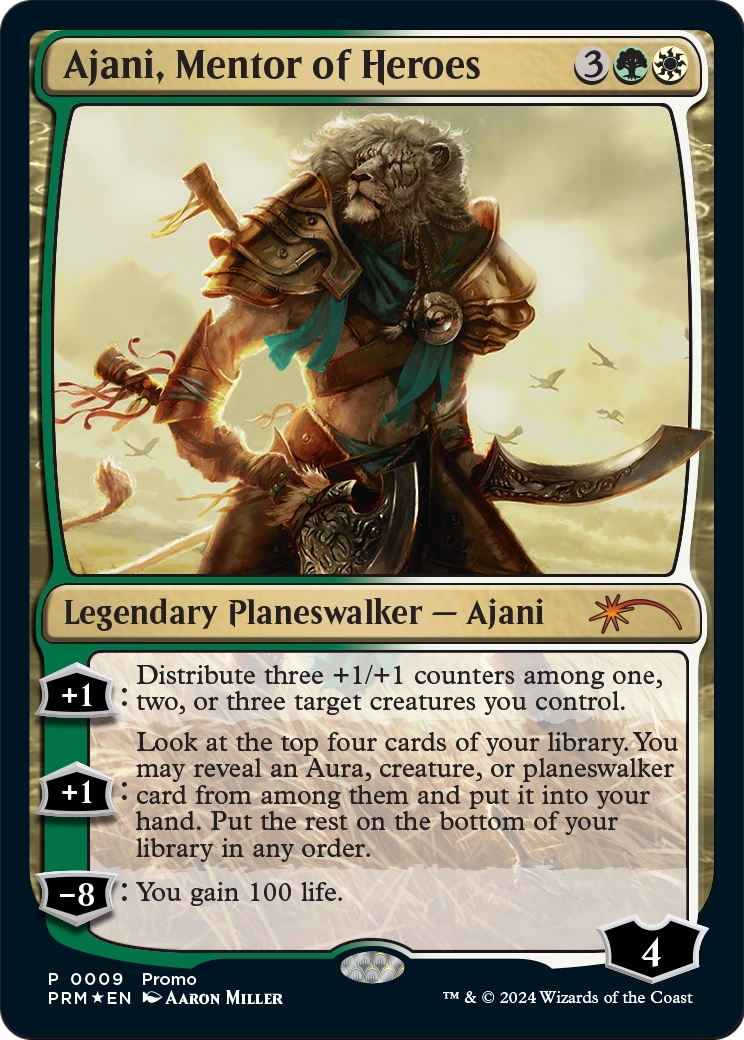 Ajani, Mentor of Heroes (Deluxe Commander Kit) (UMP-009) - Media and Collaboration Promos Foil