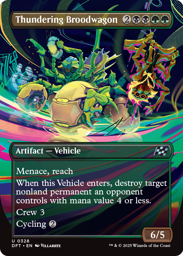 Thundering Broodwagon (Borderless) (DFT-328) - Aetherdrift