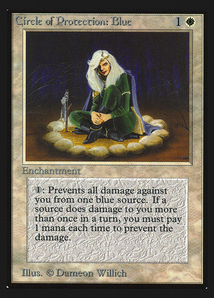 Circle of Protection: Blue (IE) (IED-) - Intl. Collectors' Edition