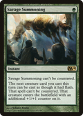 Savage Summoning (M14-194) - Magic 2014 Foil