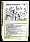 Seek Bolas's Counsel (CMB1-) - Mystery Booster Playtest Cards 2019