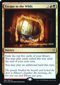 Escape to the Wilds (PRE-189S) - Throne of Eldraine Promos Foil