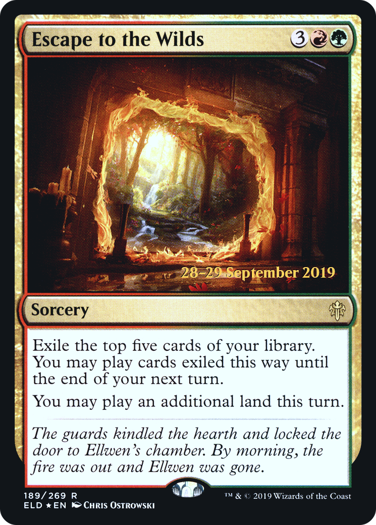 Escape to the Wilds (PRE-189S) - Throne of Eldraine Promos Foil