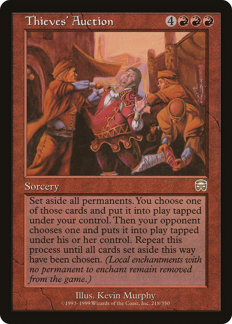 Thieves' Auction (MMQ-218) - Mercadian Masques Foil