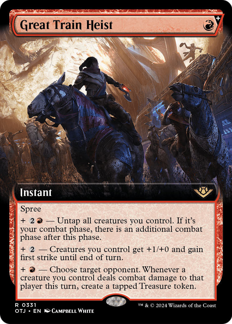 Great Train Heist (Extended Art) (OTJ-331) - Outlaws of Thunder Junction: (Extended Art, spree) Foil