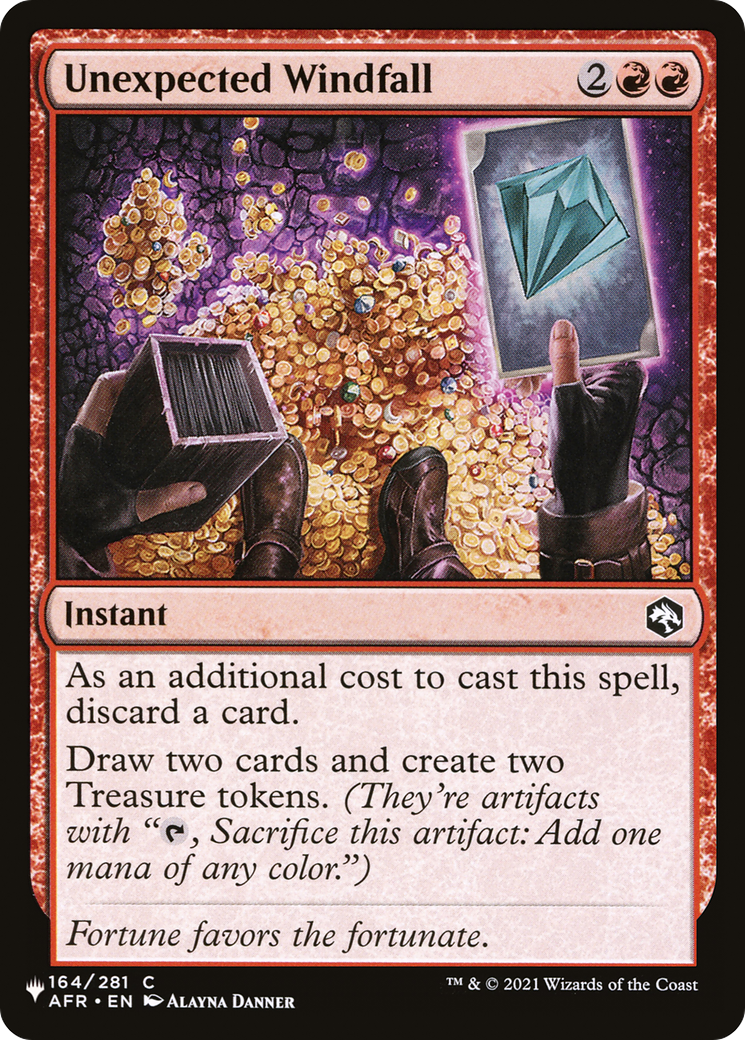 Unexpected Windfall (LIST-AFR-164) - The List