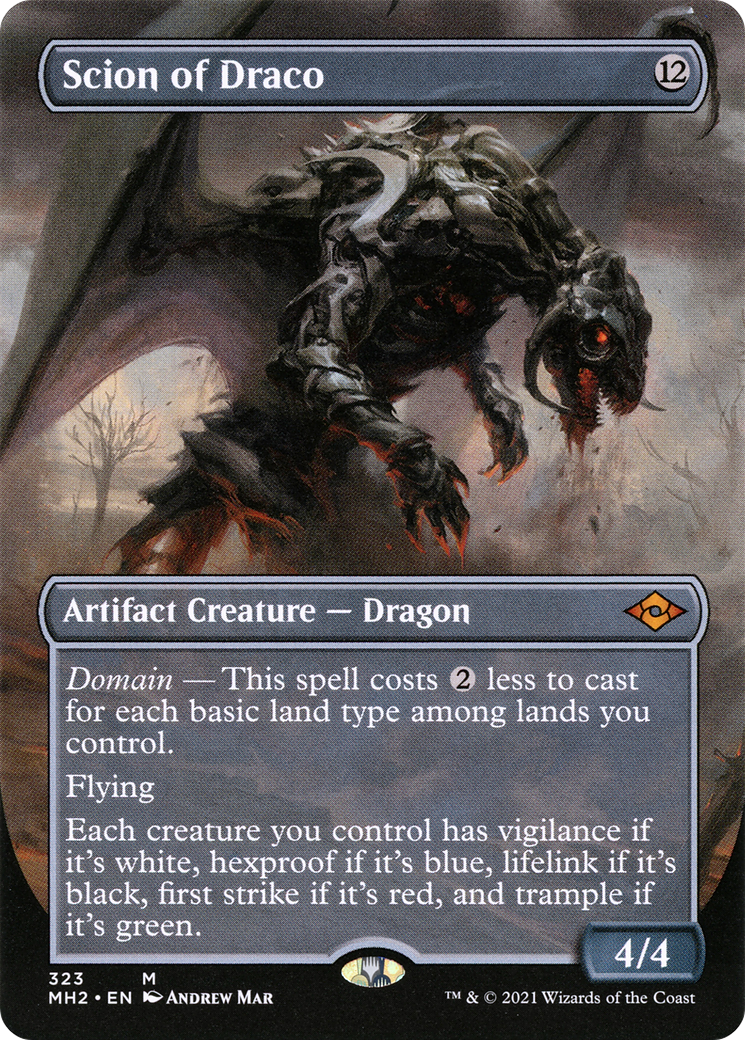 Scion of Draco (Borderless) (MH2-323) - Modern Horizons 2 (Borderless)
