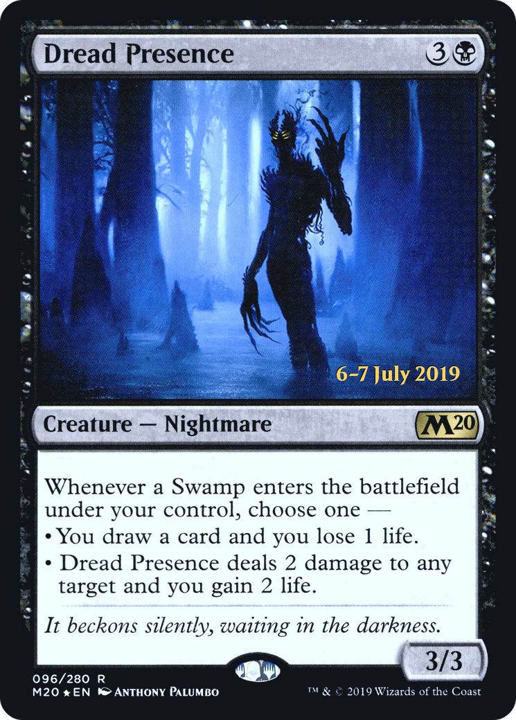 Dread Presence (PRE-96S) - Core Set 2020 Promos Foil
