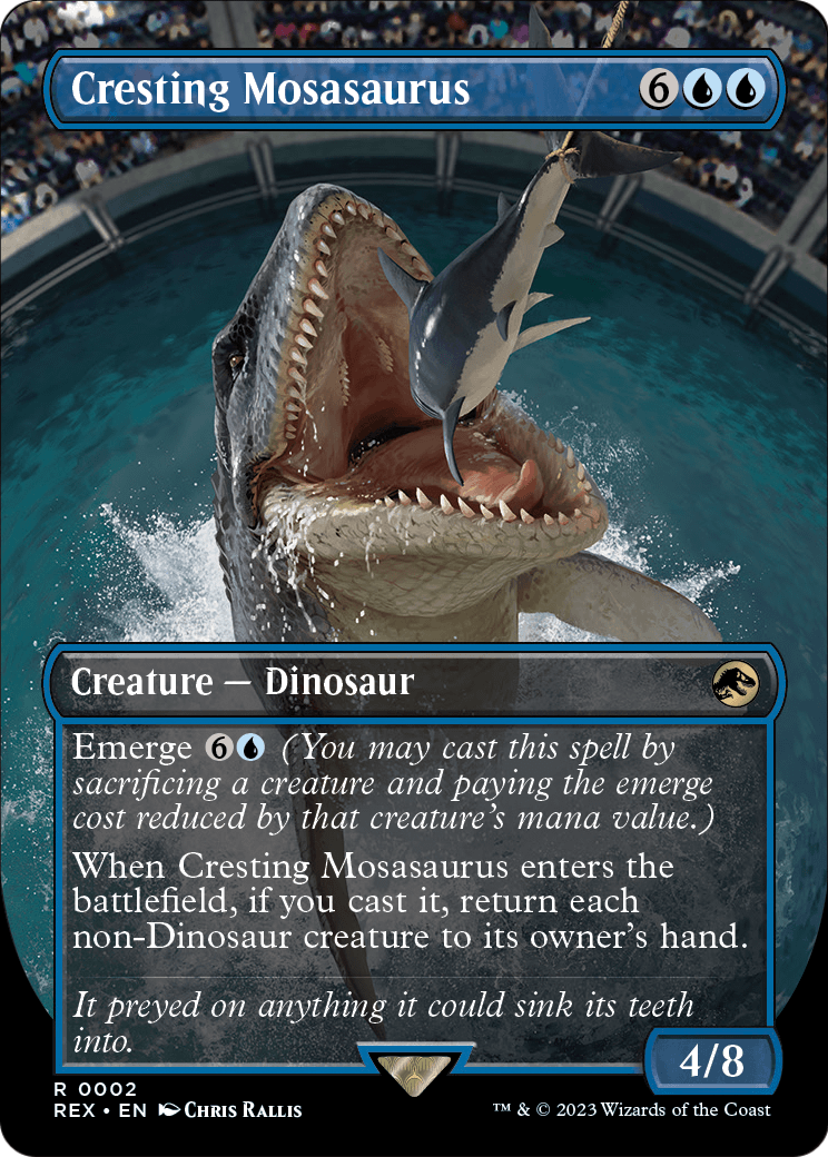 Cresting Mosasaurus (Borderless) (REX-002) - Jurassic World Collection
