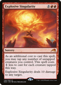 Explosive Singularity (PPNEO-140) - Kamigawa: Neon Dynasty Promos Foil