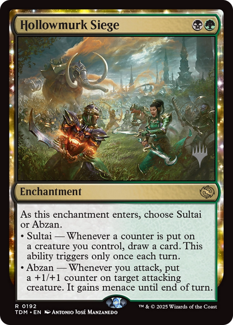 Hollowmurk Siege (PPTDM-192) - Promo Pack: Tarkir: Dragonstorm: (enchantment)