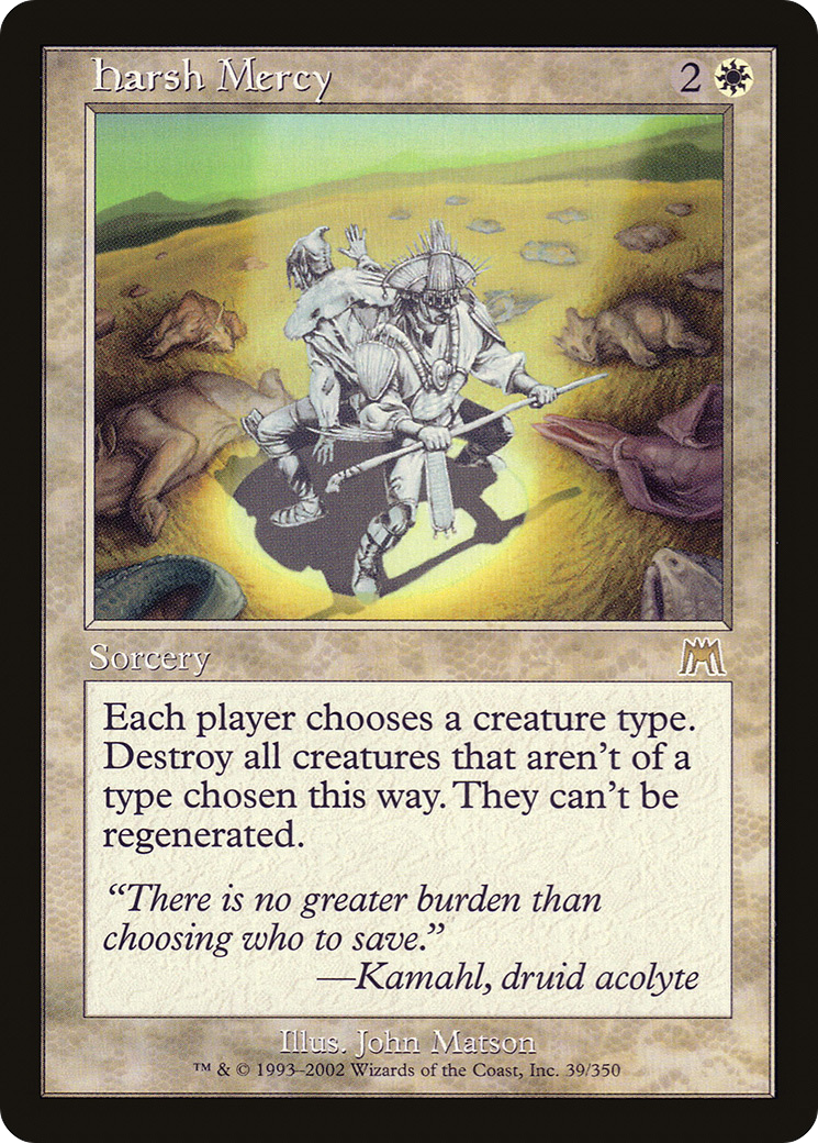 Harsh Mercy (ONS-039) - Onslaught Foil