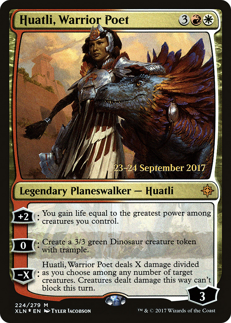 Huatli, Warrior Poet (PRE-224) - Ixalan Promos Foil