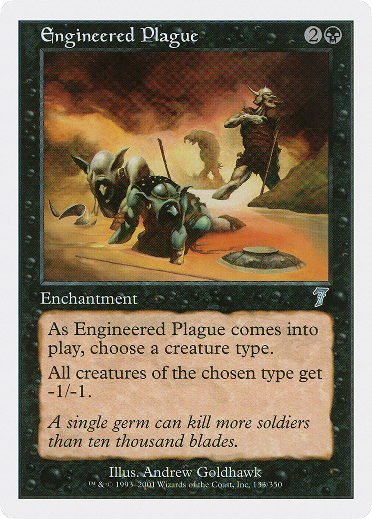 Engineered Plague (7ED-133) - 7th Edition Foil