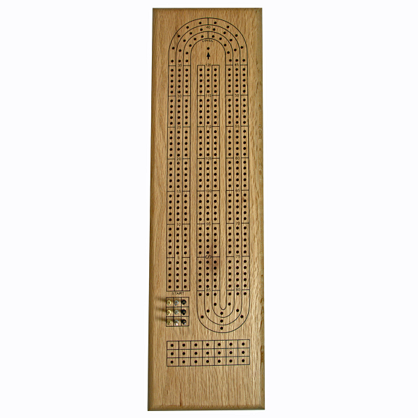 Cribbage:  3 - Track, Oak